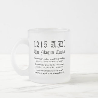 1215 A.D.™ The Magna Carta Common Law Glass Tasse