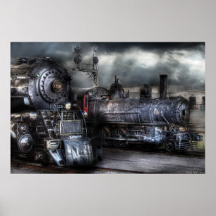 1218 - Gewartet für Abfahrt Poster