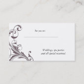 122 Nail Salon Business Card Rosa Taupe Terminkarte (Rückseite)