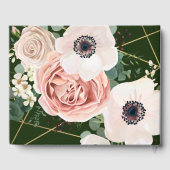 122 Page Wedding Guestbook Geometric Garden Hunter Gästebuch (Rückseite)