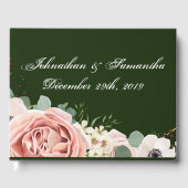 122 Page Wedding Guestbook Geometric Garden Hunter Gästebuch (Vorderseite)