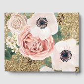 122 Page Wedding Guestbook Geometric Garden Rose Gästebuch (Rückseite)