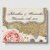 122 Page Wedding Guestbook Geometric Garden Rose Gästebuch (Vorderseite)