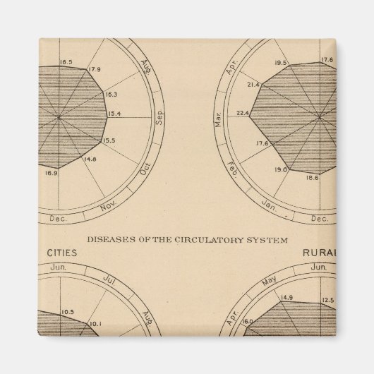 122 Todesfälle Erkrankungen des Nervensystems Magnet (Vorne)