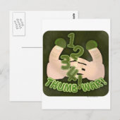 1234 Krieg! Postkarte (Vorne/Hinten)