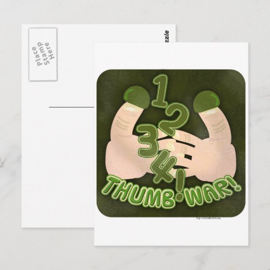 1234 Krieg! Postkarte (Vorne/Hinten)