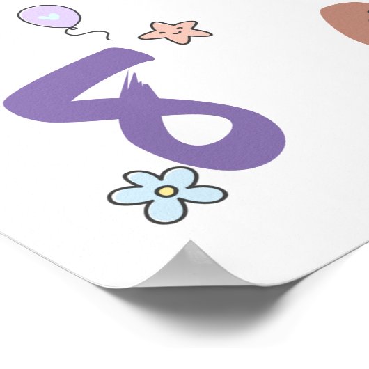 123 Kinderzimmer- oder Kinderzimmer Poster (Ecke)