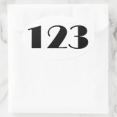 123 Mittelalter Ovaler Aufkleber (Tasche)