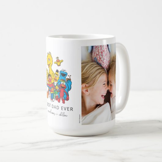 123 Sesamstraße | Bester Papa - Foto Kaffeetasse (VorderseiteRechts)