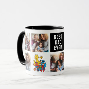 123 Sesamstraße   Dad Foto-Collage Tasse