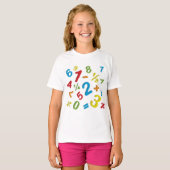 123 Zahlen Math Colorful T-Shirt (Vorne ganz)