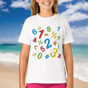 123 Zahlen Math Colorful T-Shirt