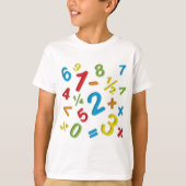 123 Zahlen Math T-Shirt (Vorderseite)
