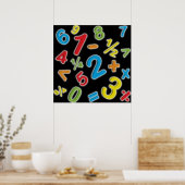 123 Zahlen Mathe Poster (Küche)