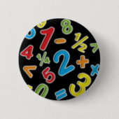 123 Zahlen Mathematik Button (Vorderseite)