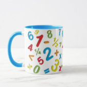 123 Zahlen Mathematik Tasse (Links)