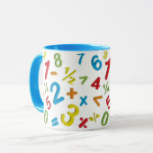 123 Zahlen Mathematik Tasse (Vorderseite Links)