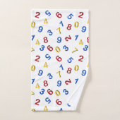 123 Zahlen Rot-Gelb-Blau Badhandtuch Set (Handtuch)