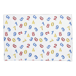 123 Zahlen Rot-Gelb-Blau Kissenbezug