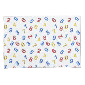 123 Zahlen Rot-Gelb-Blau Kissenbezug (Vorderseite-Rechts)