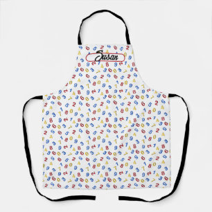 123 Zahlen Rot-Gelb-Blau Schürze