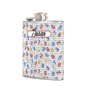 123 Zahlen Rot-Gelb-Blau Schwarz-weiß-Binär Flachmann (Links)