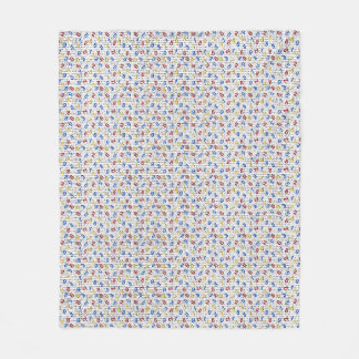 123 Ziffern Rot-Gelb-Blau-Binärcode Fleecedecke