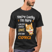 125 hätte ich Zuhause mit Corgi Bleibe T-Shirt (Vorderseite)