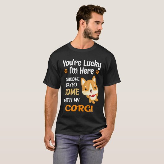125 hätte ich Zuhause mit Corgi Bleibe T-Shirt (Vorne ganz)