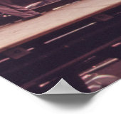 125th Street Elevated Train Platform, New York Poster (Ecke)