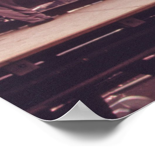 125th Street Elevated Train Platform, New York Poster (Ecke)