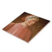 (1265-1321) Detail Dante Alighieris seines Fliese (Seite)
