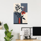 1273 Floral Poster (Heimbüro)