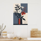 1273 Floral Poster (Küche)