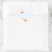 1276 abstrakte Kunst Herz-Aufkleber (Tasche)