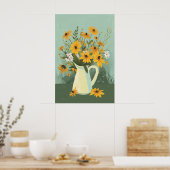 1278 Floral Poster (Küche)