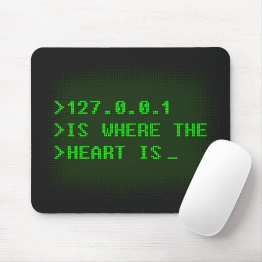 127.0.0.1 ist der Bereich des Herzens Mousepad (Mit Mouse)
