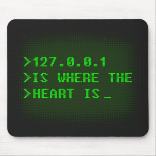 127.0.0.1 ist der Bereich des Herzens Mousepad
