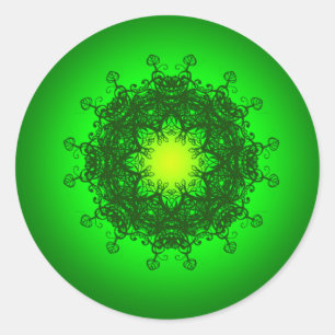 127 RUNDER AUFKLEBER