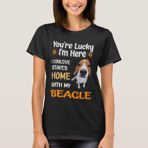 127 Sie sind glücklich - Zuhause mit meinem Beagle T-Shirt