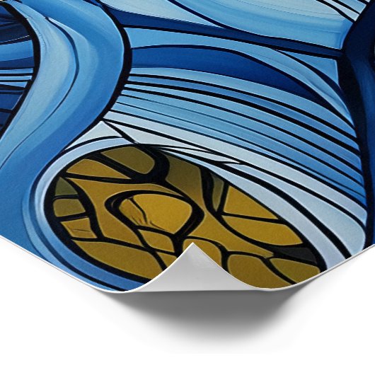 1281 Floral Poster (Ecke)