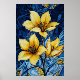 1281 Floral Poster