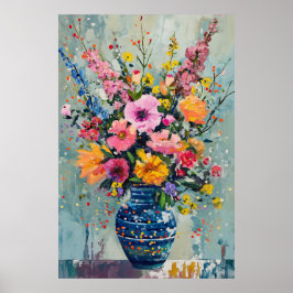 1283 Floral Poster