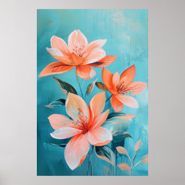 1285 Floral Poster