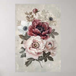 1286 Floral Poster