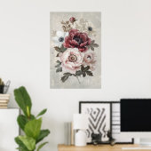 1286 Floral Poster (Heimbüro)