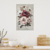 1286 Floral Poster (Küche)