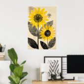 1291 Floral Poster (Heimbüro)