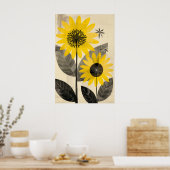 1291 Floral Poster (Küche)