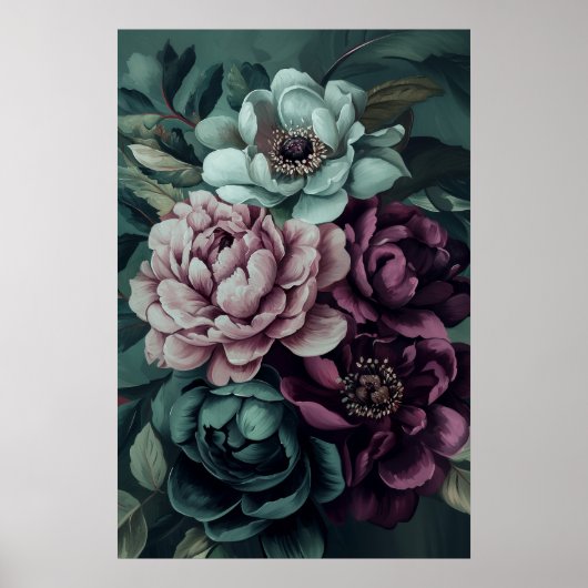1294 Floral Poster (Vorne)